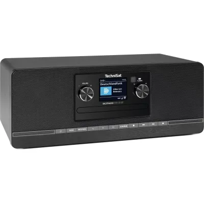 TechniSat DAB+ Digitalradio DIGITRADIO 372 CD BT | Stereo-Radio mit CD-Player | Bluetooth | USB | RDS | Schwarz
