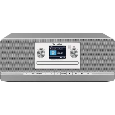 TechniSat Digitalradio DIGITRADIO 372 CD BT | DAB+ UKW Stereo | CD-Player | Bluetooth | USB | RDS | anthrazit/silber