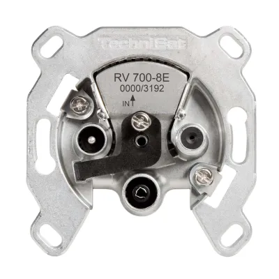 TechniSat Antennen-Einzeldose RV 700-8E | programmierbar | SAT, TV & Radio | Unicable | 5–2150 MHz | Enddose