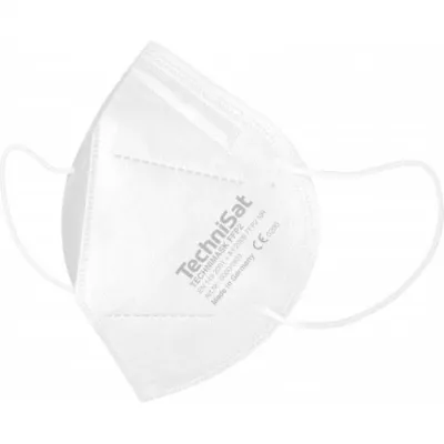 TechniSat FFP2 Atemschutzmaske TECHNIMASK | Made in Germany | 5-lagig | 20 Stück | hygienisch verpackt | hoher Komfort