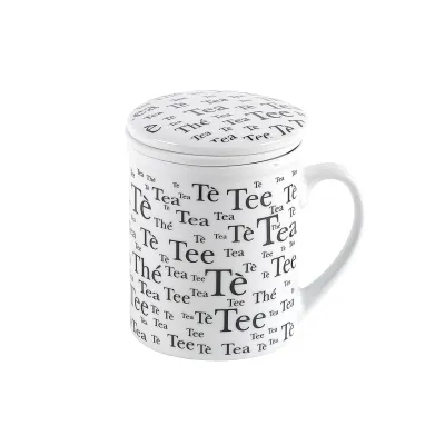 Teebecher m.Sieb+Deckel 10cm