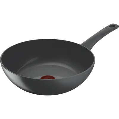 TEFAL Wokpfanne C42619 | Keramikbeschichtung 28cm | Induktion | Thermo-Signal | Aluminium | Backofengeeignet