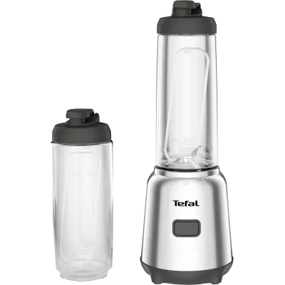 Tefal Smoothie-Maker BL15FD | Mini-Standmixer 300 Watt | 2x 0,6l Tritan To-Go Flaschen | BPA-frei