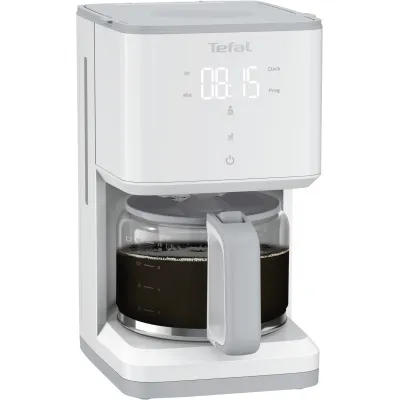 Tefal Filterkaffeemaschine CM6931 Sense | 10–15 Tassen | Aroma-Funktion | Timer | Warmhaltefunktion | Perlweiss-Grau