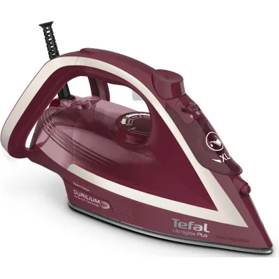 Tefal Dampfbügeleisen FV6820 | 2800W | Durilium AirGlide Sohle | 50g/Min Dampfleistung | Extra-Dampfstoß | Bordeaux