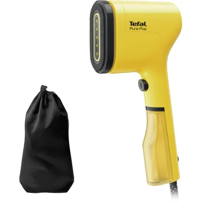 Tefal Dampfbürste DT2026 Pure Pop | 1300W Dampfglätter | 20g/min | 70ml Tank | Fusselentferner | gelb