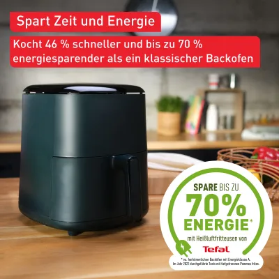 Tefal Heißluftfritteuse EY245310 Easy Fry Max 5L | 10 Programme | Digital Touch | Energiesparend | Für 6 Personen