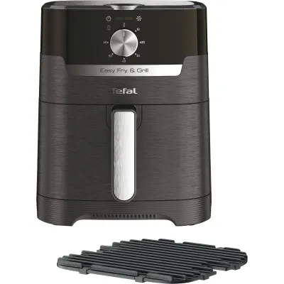 Tefal Heißluftfritteuse EY5018 EASY FRY & GRILL XL | 2-in-1 | 4,2 l | 1400 W | Timer | Grillplatte | Schwarz