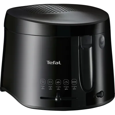 Tefal Fritteuse FF1078 Maxi Fry | 1,2 kg Fassungsvermögen | 2,1 l Fettmenge | 1900 Watt | Cool Wall | rund | Schwarz