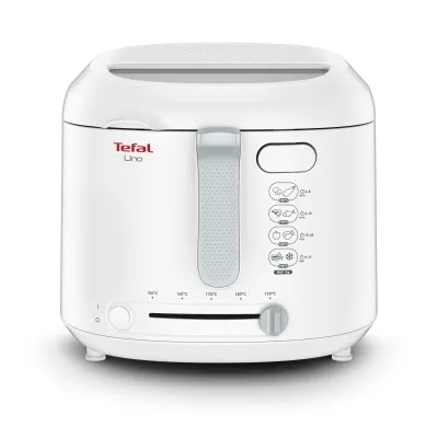 Tefal Fritteuse FF2031 UNO M | 1,8 l | 1600 Watt | Temperatur 150–190°C | Sichtfenster | Weiß