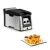 Bild: Tefal Fritteuse FR600D Clear Duo | 1,2 kg Kapazität | 3,5L Öltank | Timer | Edelstahl Schwarz