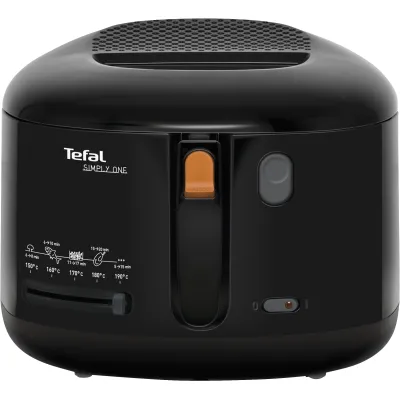 Tefal Fritteuse FF1608 Simply One | elektrisch | 1,2 kg | Cool Touch | 2,1 l | 1900 W | Sichtfenster | schwarz
