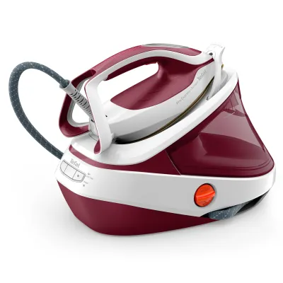 Tefal Dampfbügelstation GV9711 Pro Express Ultimate II | 3000W | 7,5 bar | 155 g/Min. Dampf | Anti-Kalk | Weiß/Weinrot