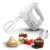Bild: Tefal Handmixer Prep'Mix HT450B38 | 450W | 5 Stufen | Edelstahl-Schneebesen & Knethaken | Weiß/Grau
