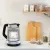 Bild: Tefal Wasserkocher KI6058 | Glas 1,7L | 2200W | LED-Beleuchtung | Kalkfilter | 360°-Sockel | schwarz