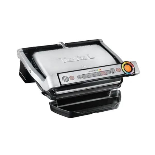 Tefal Kontaktgrill GC712D34 OptiGrill+ | Elektrogrill 2000W | 6 Programme | Garstufenanzeige | abnehmbare Platten