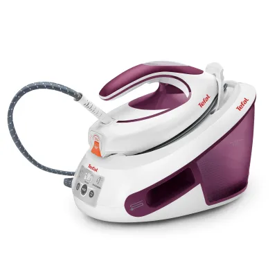 Tefal Dampfbügelstation SV8054 | Express Anti-Calc | 2800W | 6,5 Bar | 120g/min | 1,8l | Weiß/Lila