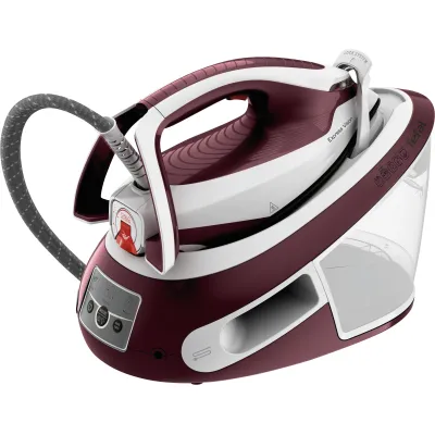 Tefal Dampfbügelstation SV8150 Express Vision | 6,8 Bar | 130 g/Min. | 1,8 l Wassertank | Anti-Kalk-System | Rot/Weiß