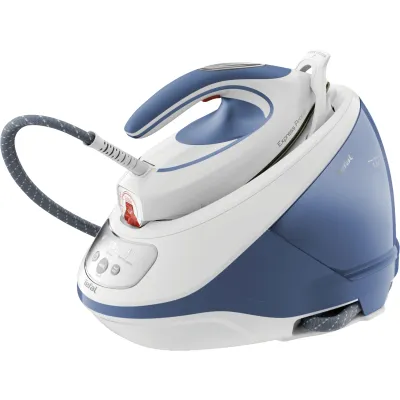 Tefal Dampfbügelstation SV9202 Express Protect | 7,5 Bar | 520 g/Min Dampfstoß | 1,8 l Tank | Anti-Kalk | weiß/blau