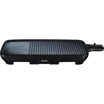 Tefal Elektrogrill TG3918 Malaga | 1800W | Geriffelte Grillplatte & Teppanyaki | Antihaft | Temperaturregler