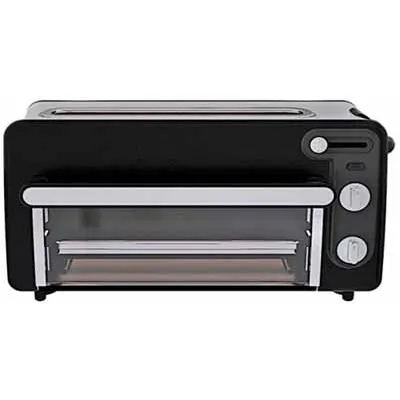 Tefal Toast n' Grill TL6008 Toaster & Mini-Backofen | 1300W | Quarz-Heizelement | 232°C | Schwarz/Alu matt