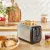 Bild: Tefal Doppelschlitz-Toaster TT5S1DE0 | schneller Toast | energiesparend | 7 Stufen | Brötchenwärmer | Edelstahl/Schwarz
