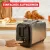 Bild: Tefal Doppelschlitz-Toaster TT5S1DE0 | schneller Toast | energiesparend | 7 Stufen | Brötchenwärmer | Edelstahl/Schwarz