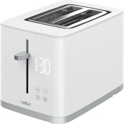 Tefal Toaster TT6931 Sense | 2 Scheiben | 7 Bräunungsstufen | Digitalanzeige | Auftau- & Aufwärmfunktion | Weiß