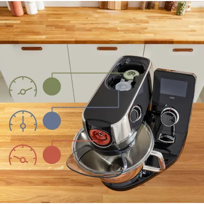 Tefal Küchenmaschinen-Zubehör Coach Mix & Drink Box XF650038 | 5-in-1 Set | Smart Speed | Weiß/Silber