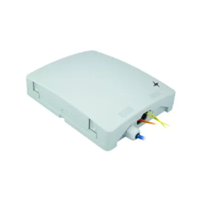 Telegärtner Wandverteiler ODB 54 H02050A0352 | LWL-Patchpanel 6x SC Duplex | OM4 50/125 | Pigtails | IP54 | grau