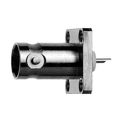 Telegärtner BNC-Flanschbuchse J01001A0612 | 50 Ohm | weiblich | für Rundkabel | Koax-Steckverbinder | Lötanschluss