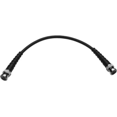 Telegärtner Koaxialkabel L00010A1803 | RG58C/U 50 Ohm | 1m | BNC Stecker/Stecker | Schwarz