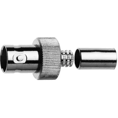 Telegärtner BNC Kabelbuchse J01001A1265 | Koax-Steckverbinder UG-1794/U | RG58 | 50 Ohm | Crimp | Female | gerade