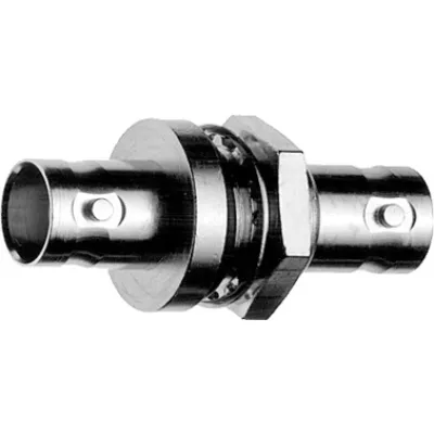 Telegärtner Koax-Kupplung J01005A0007 | BNC Buchse/Buchse | 75 Ohm | HDTV | Flansch | Koaxial Verbinder