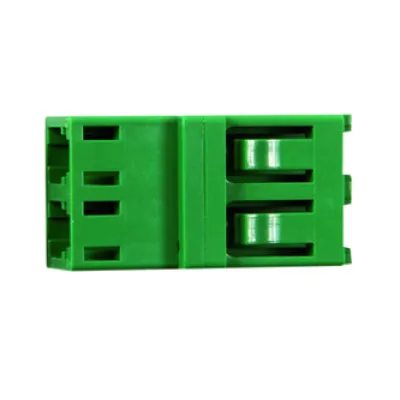 Telegärtner LWL-Kupplung LC/APC Duplex J08071A0004 | Singlemode | Keramikhülse | Kunststoff | grün