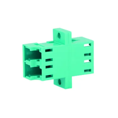 Telegärtner LWL-Kupplung J08071A0021 | LC/APC Duplex Singlemode | Keramikhülse | Kunststoff | Flansch | grün