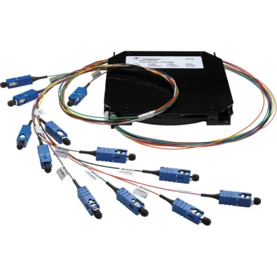 Telegärtner LWL Spleiß-Set TN-SS-12LC-50-OM3 | Multimode 50/125 OM3 | 12x LC | Kompaktader | 2 m