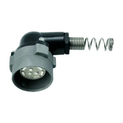 Telegärtner NF-Kabelwinkelstecker U127/U | 10-polig | Bajonettverschluss | Stahlring | für Kabel Ø 7,5 mm | wasserdicht