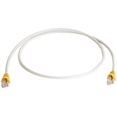 TELEGÄRTNER Patchkabel L00005A0035 | Cat6A S/FTP Netzwerkkabel | RJ45 Cross Over | 10m | LSZH | AWG27 | grau