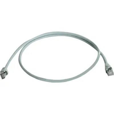 Telegärtner Patchkabel L00003D0030 | Cat5e F/UTP | RJ45 1:1 | 5m | LSZH halogenfrei | AWG26 | grau