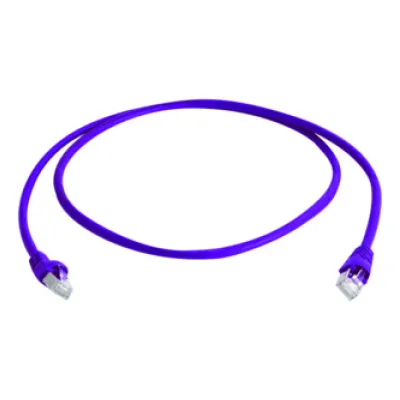 Telegärtner Patchkabel S/FTP Cat6A L00005A0103 | RJ45 10m | halogenfrei LSZH | 1:1 Pinout | AWG27 | violett