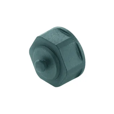 Telegärtner STX V1 Flanschschutzkappe H80030A0004 | Staubschutz Steckverbindung | IP67 | Bayonettverschluss | schwarz