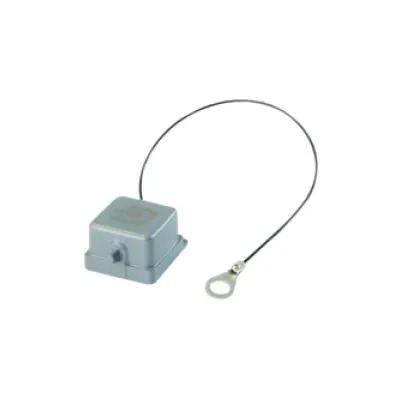 Telegärtner STX V5 Flanschschutzkappe H80030A0006 | Staubschutz Metall IP67 | Blindstopfen | grau