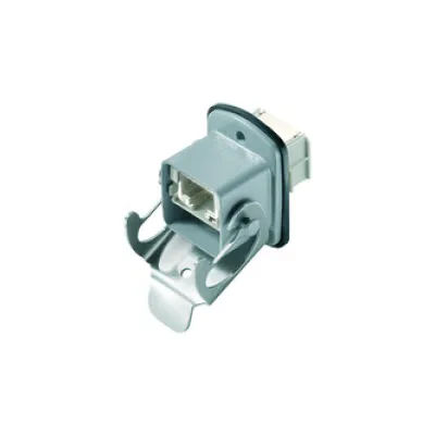 TELEGÄRTNER RJ45 Kupplung STX V5 Flanschset J80020A0007 | Cat.6A Class EA | geschirmt | IP67 | Aluminium