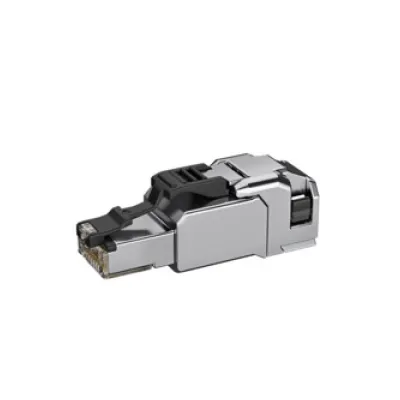 TELEGÄRTNER Modular-Stecker MFP8-SL T568A 100035951 | RJ45 Cat6A | feldkonfektionierbar | geschirmt | 22–27 AWG | Silber