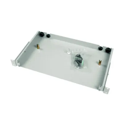 Telegärtner LWL-Patchpanel BASIS V H02030A0293 | 19" 1HE | unbestückt | für 4 Spleißkassetten | IP20 | grau RAL7035