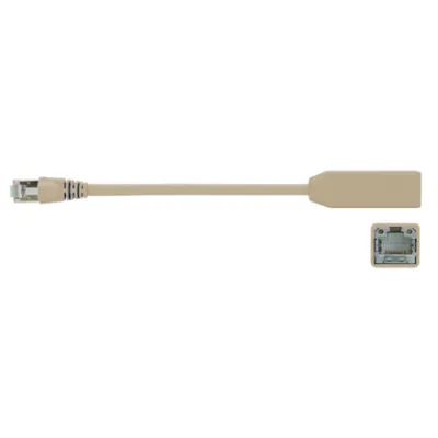 Telegärtner Patchkabel Cat7 L00000A0439 | Defined Disconnect CP-Link | RJ45 S/FTP | 0,2m | weiß | Rasthebelschutz