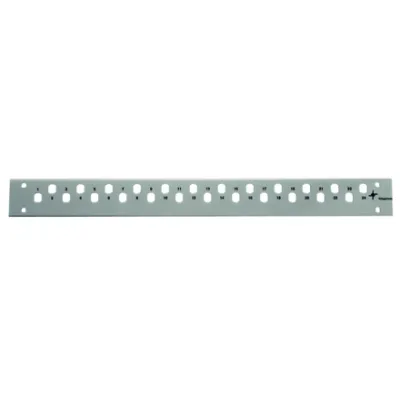 Telegärtner Frontplatte BASIS V 1HE H02025A0543 | 19" LWL Patchpanel | 6x LC-Duplex | ohne Gehäuse | grau RAL 7035