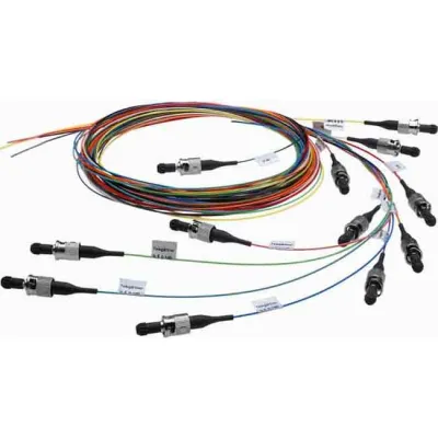 Telegärtner LWL Pigtail-Set TN-PS-12SC-E9-OS2 | 12x SC | Singlemode OS2 | 2m Vollader | farbcodiert | steckerfertig