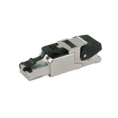 Telegärtner RJ45 Stecker MFP8 T568B J00026A2001 | Cat.6A feldkonfektionierbar | geschirmt | AWG 22-27 | silber